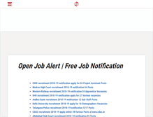 Tablet Screenshot of openjobalert.com